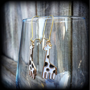 African animal earrings 