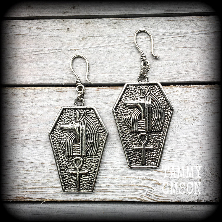 Anubis earrings-Coffin earrings