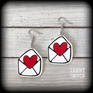 Love letter earrings