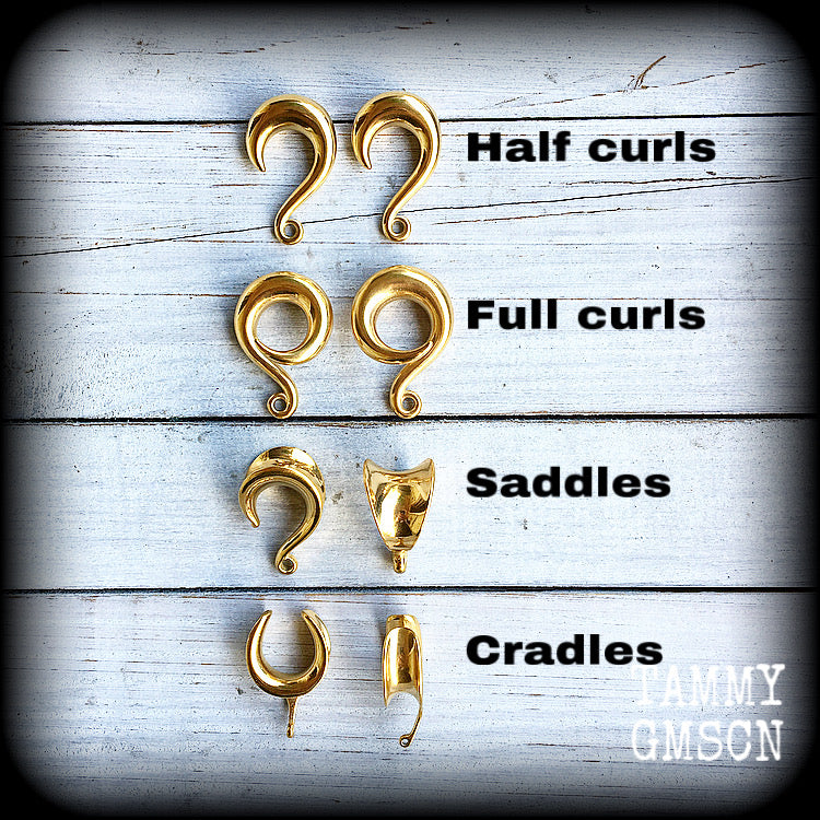 Seahorse ear weights-Gauged earrings