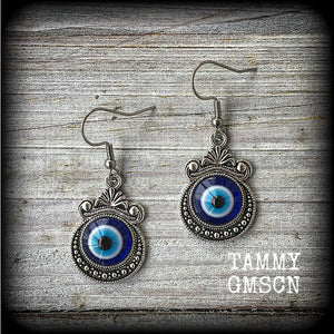 Evil eye earrings-Esoteric earrings