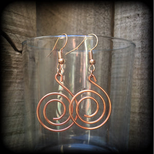 Spiral earrings-Geometric earrings