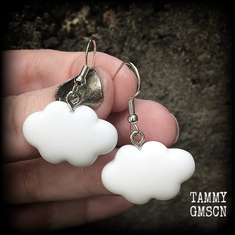 Rain cloud earrings