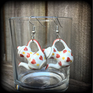 Teapot earrings