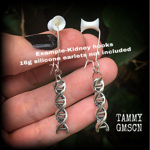 DNA helix earrings-Science earrings