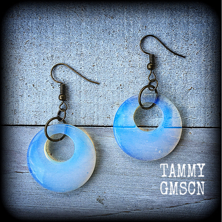 Opalite earrings-Moonstone earrings