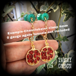 Pomegranate earrings-Ear hangers