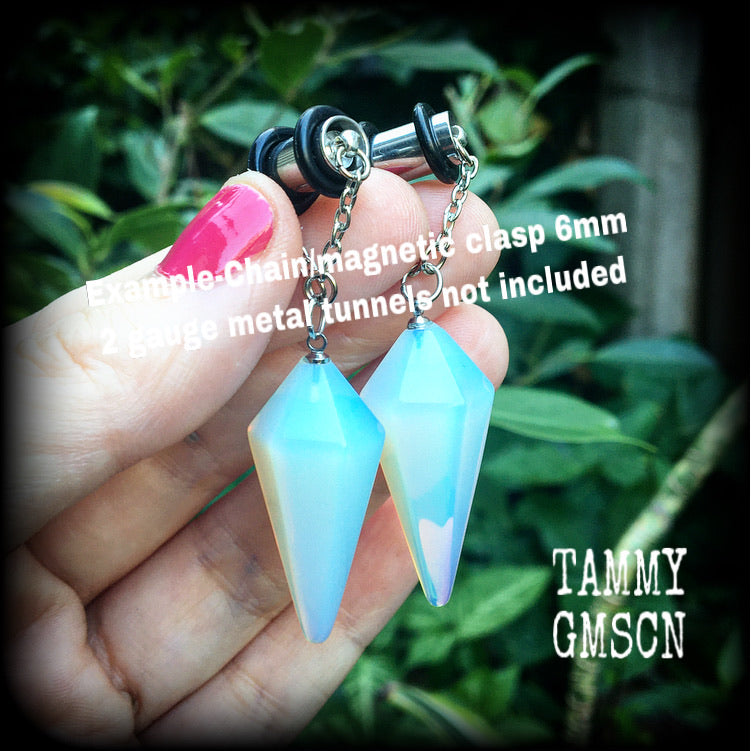 Opalite earrings-Gemstone earrings