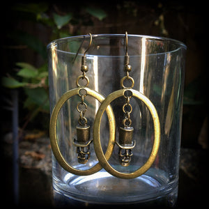 Baron Samedi earrings-Skull earrings