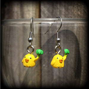 Rilakkuma bird earrings