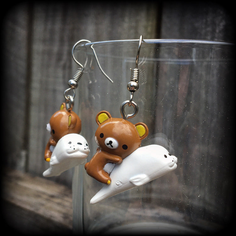 Rilakkuma earrings