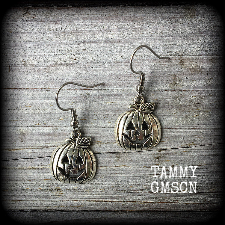 Jack O' Lantern earrings-Halloween earrings