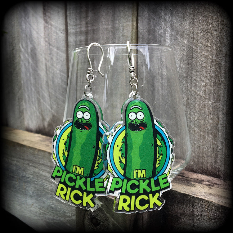 Pickle Rick earrings-Pop Culture earrings