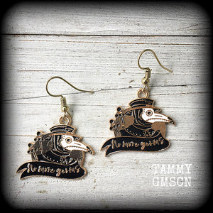 Plague Doctor earrings-Halloween earrings