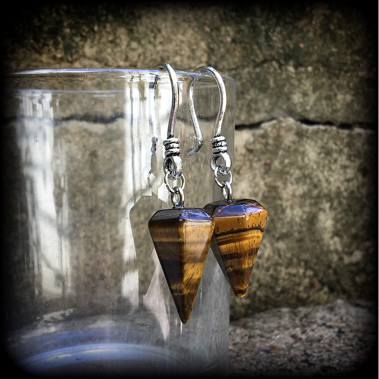 Tigers Eye earrings