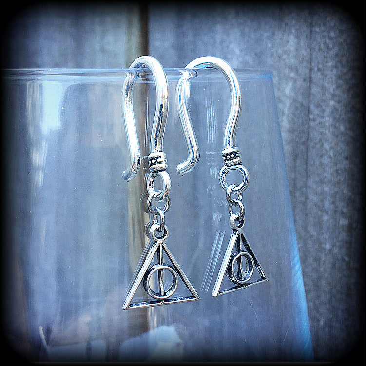 Harry Potter earrings-Deathly Hallows earrings