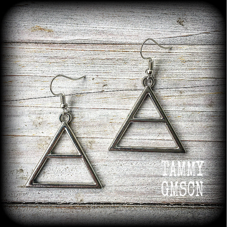 Occult earrings-Air alchemy earrings