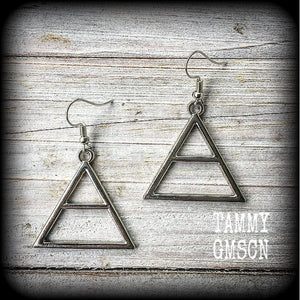 Occult earrings-Air alchemy earrings