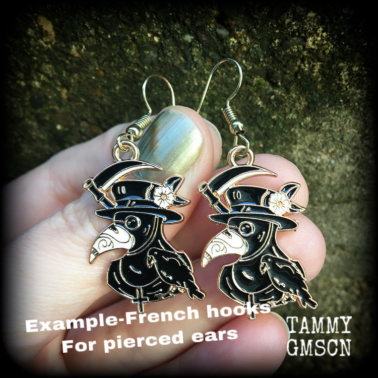 Plague Doctor earrings