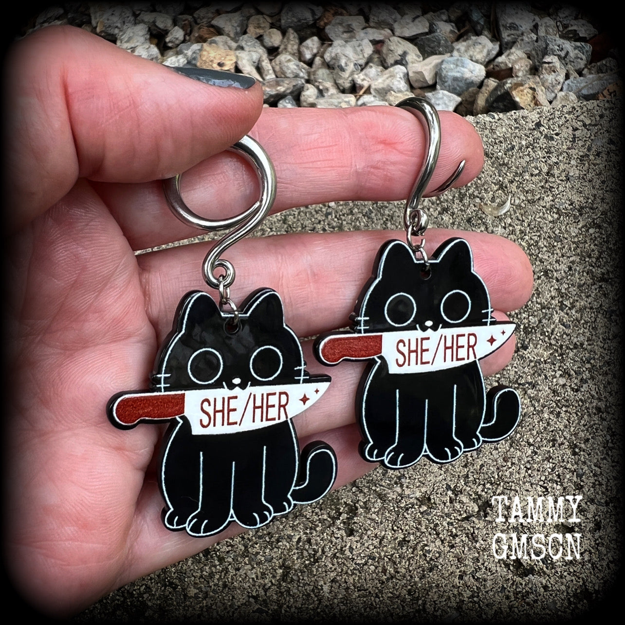 Black cat jewelry 