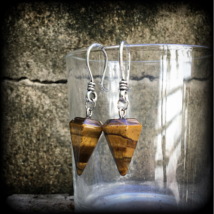 Tigers Eye earrings