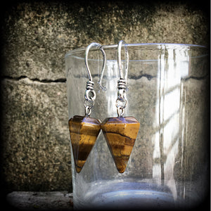 Tigers Eye earrings