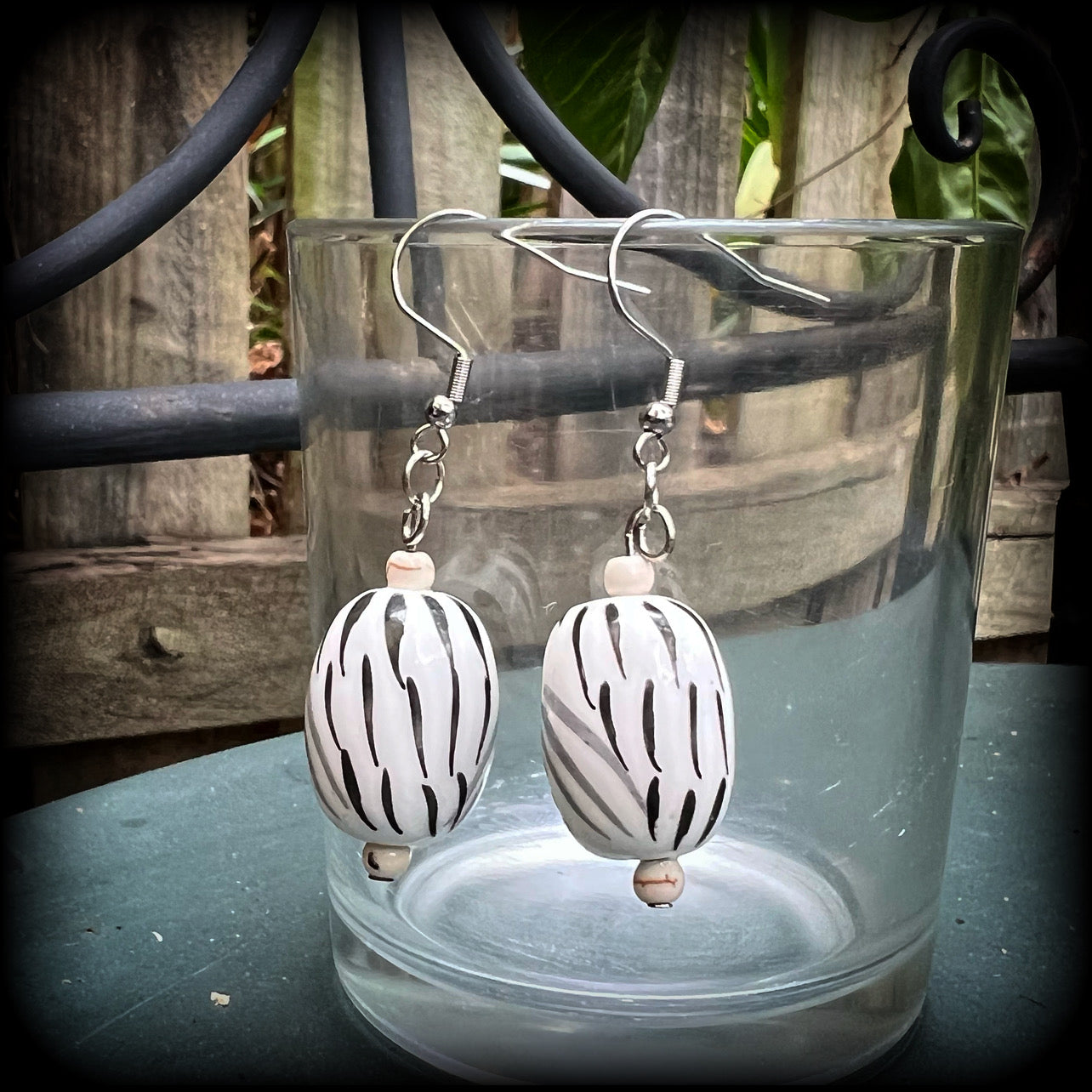 Ceramic owl earrings