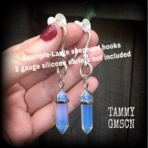 Opalite earrings-Ear hangers