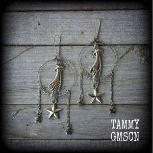 The Star-Tarot card earrings