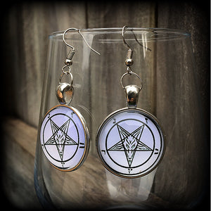 Baphomet earrings-Church of Satan earrings