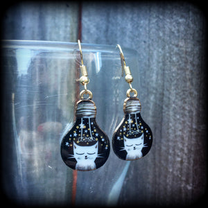 Quirky Cat earrings-Crazy Cat Lady earrings