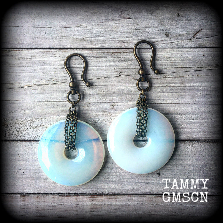 Opalite ear hangers