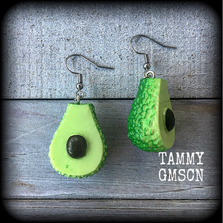 Avocado earrings