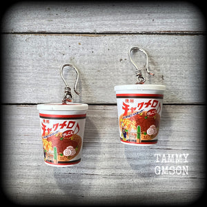 Noodles earrings-Ramen earrings