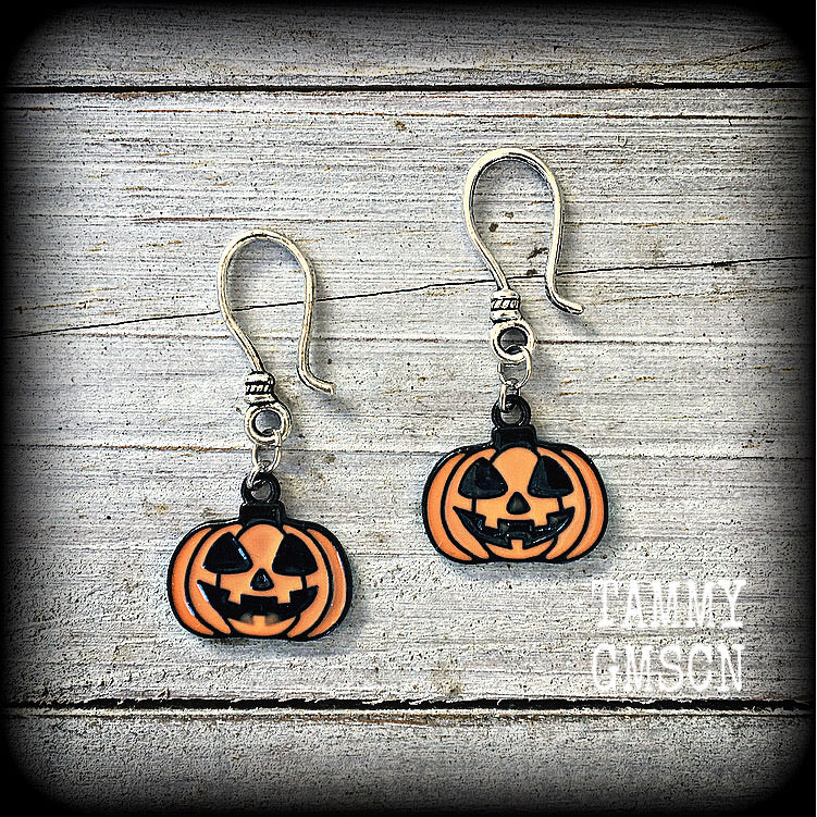 Jack O’lantern earrings-Halloween earrings