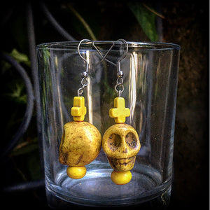 Skull earrings-Day of the dead earrings