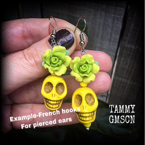 Skull earings-Day of the Dead earrings