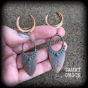 Artemis Shield Maiden gauged earrings