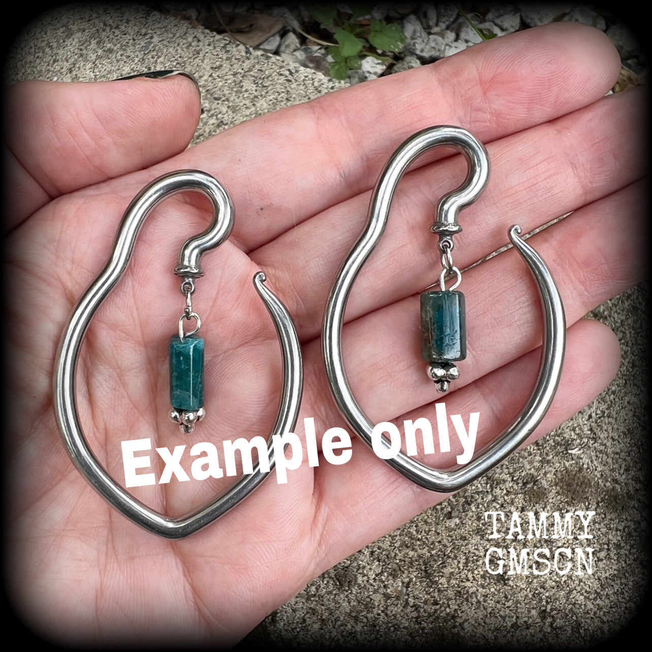 DIY tear drop hooks for ear hangers and ear weights