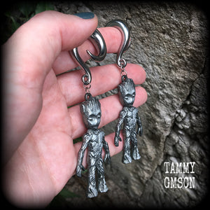 Groot earrings-Gauged earrings