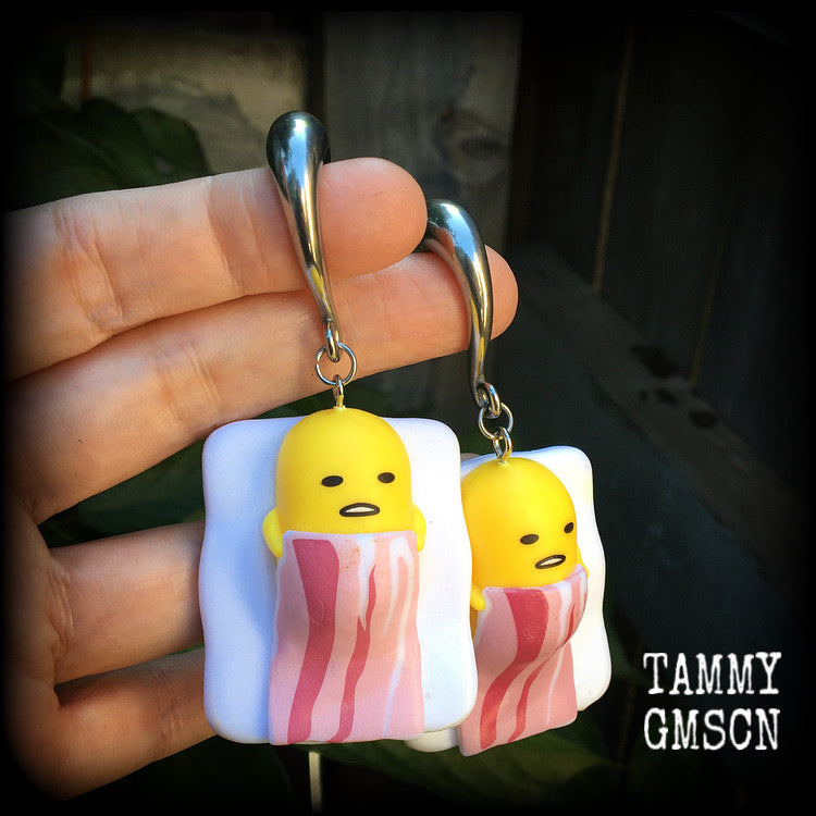 Gudetama earrings