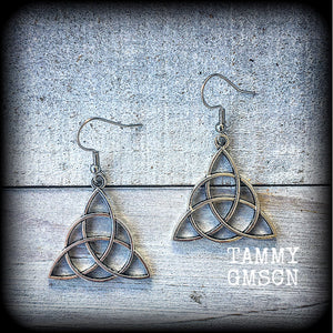 Triquetra earrings Celtic earrings Irish knot earrings Celtic knot earrings Trinity knot jewllery Celtic jewellery