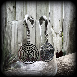 Wheel of Hekate earrings 