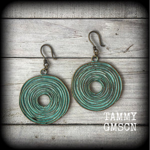 Spiral earrings-Vertigo earrings-Lovecraft earrings