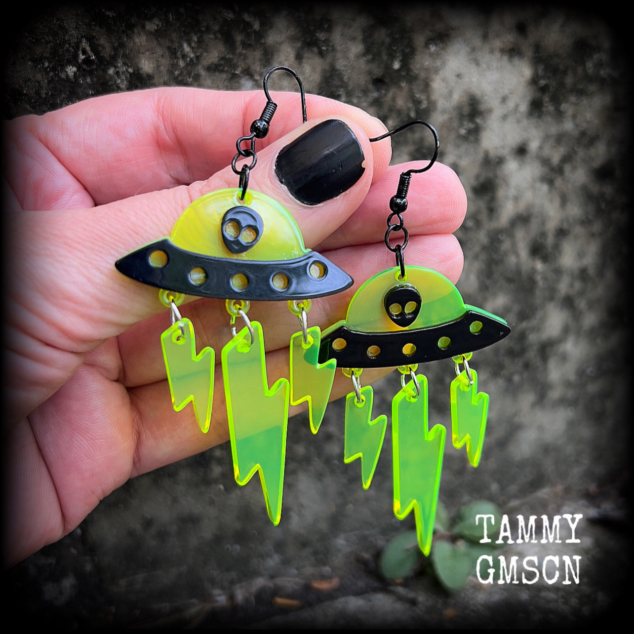 UFO earrings-Alien abduction