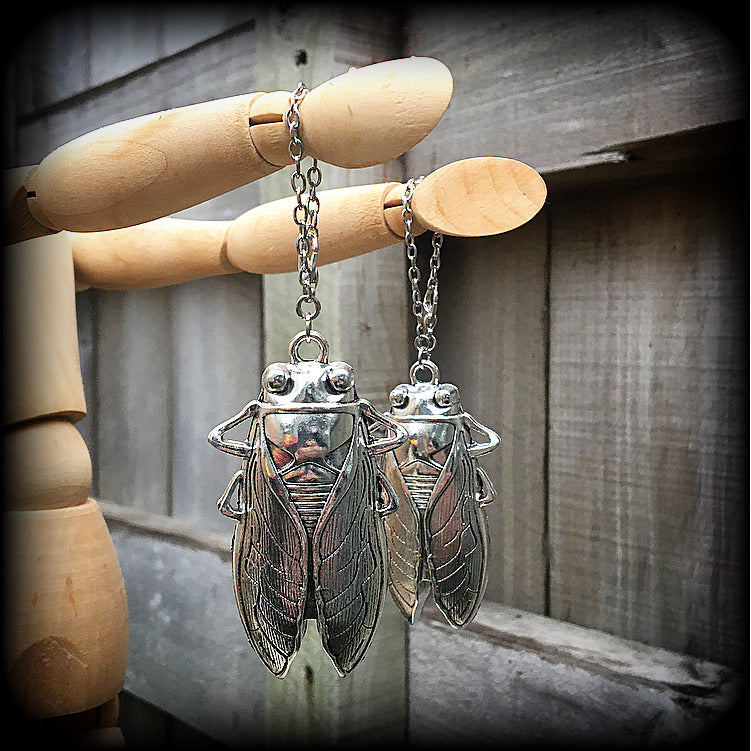 Silver cicada tunnels