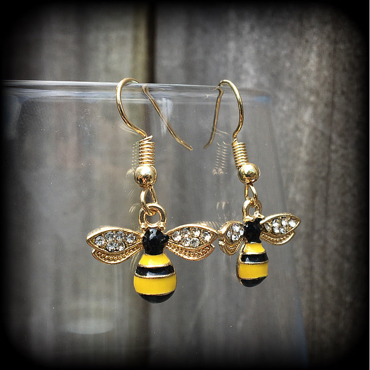 Honey bee earrings 