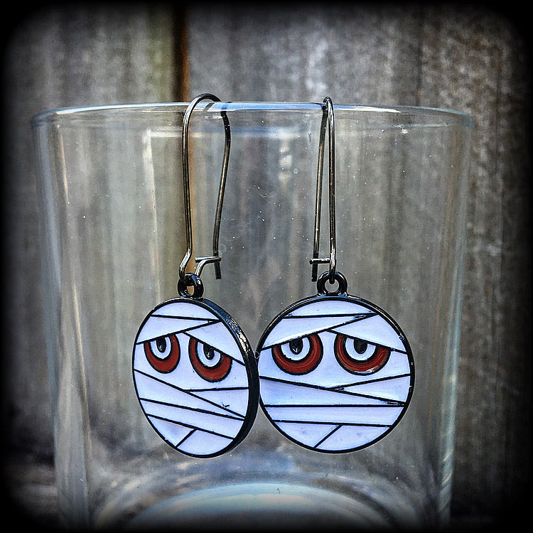 Mummy earrings-Halloween earrings