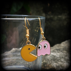 Pacman earrings 