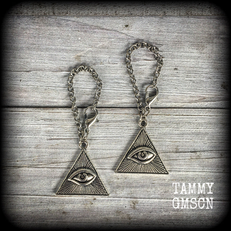 All seeing eye earrings-Eye of Providence